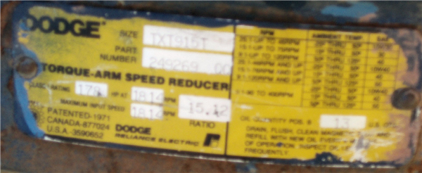 Dodge Gearbox Model Txt915t)